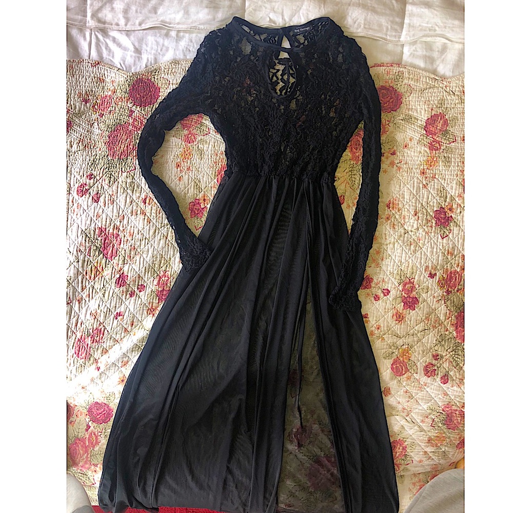 Long Mesh Dress